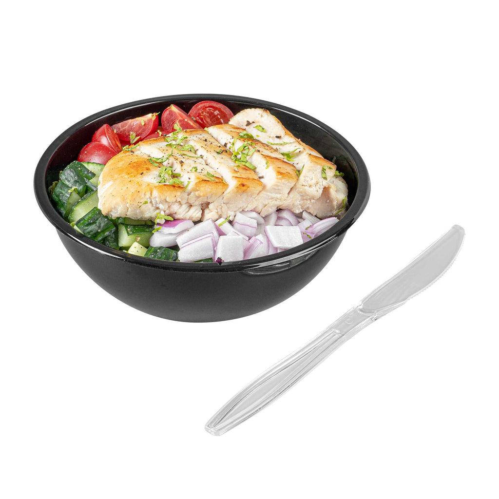 Chef 101 Clear Plastic Knife - 7 1/4" x 3/4" - 250 count box