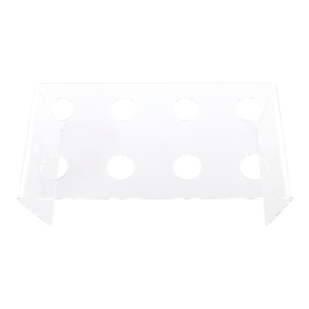 Cone Tek Clear Plastic Plateau Cone Stand - 8 slots - 12 1/2" x 6" x 5 1/4" - 1 count box