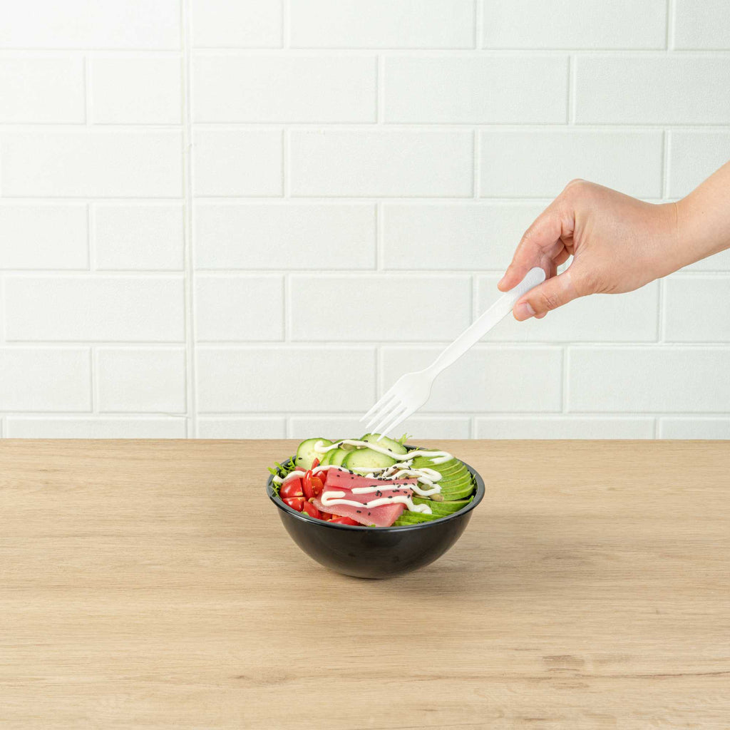 Basic Nature White PLA Plastic Fork - Compostable - 6 1/2" - 250 count box