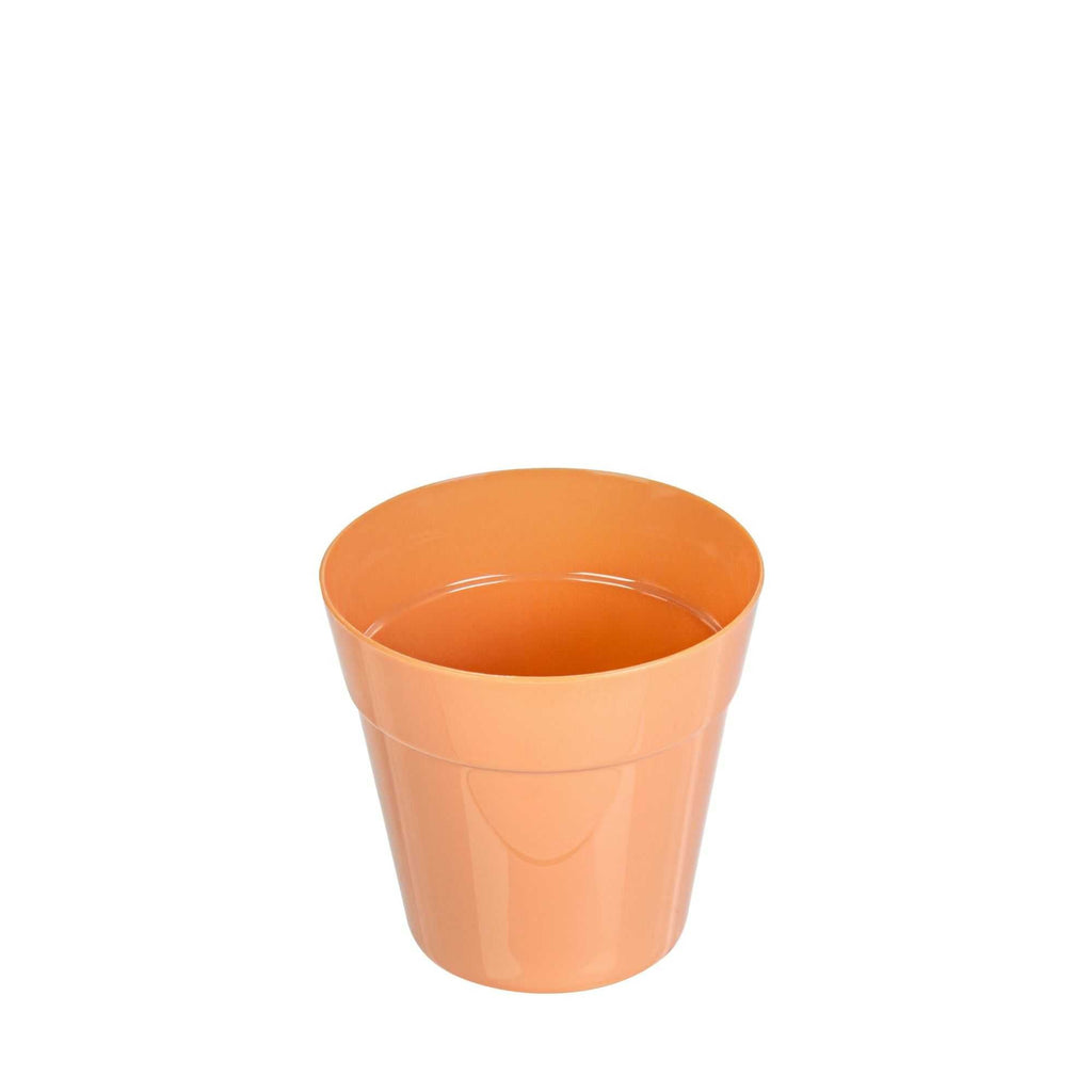 Mini Serve 4 oz Round Terracotta Plastic Mini Flower Pot - 2 1/2" x 2 1/2" x 2 1/2" - 100 count box
