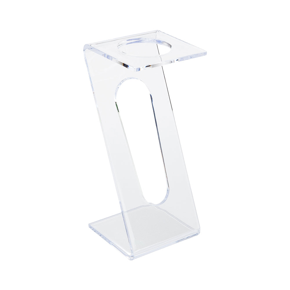 Bev Tek Clear Plastic Individual Champagne Flute Stand - 6" x 2 1/4" x 2 1/4" - 100 count box