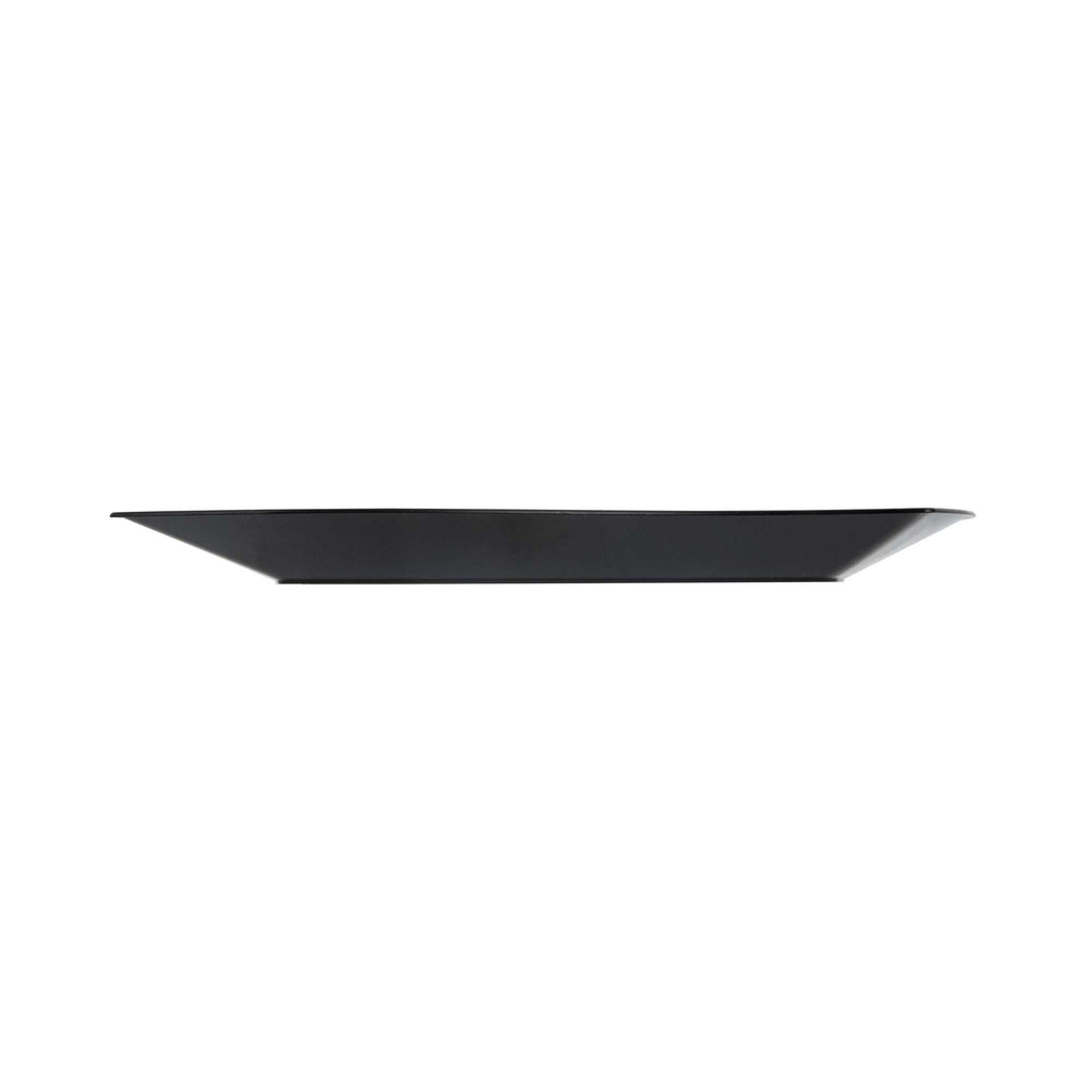 Maxi Serve Square Black Plastic Large Aqua Plate - 9" x 9" x 1/2" - 100 count box