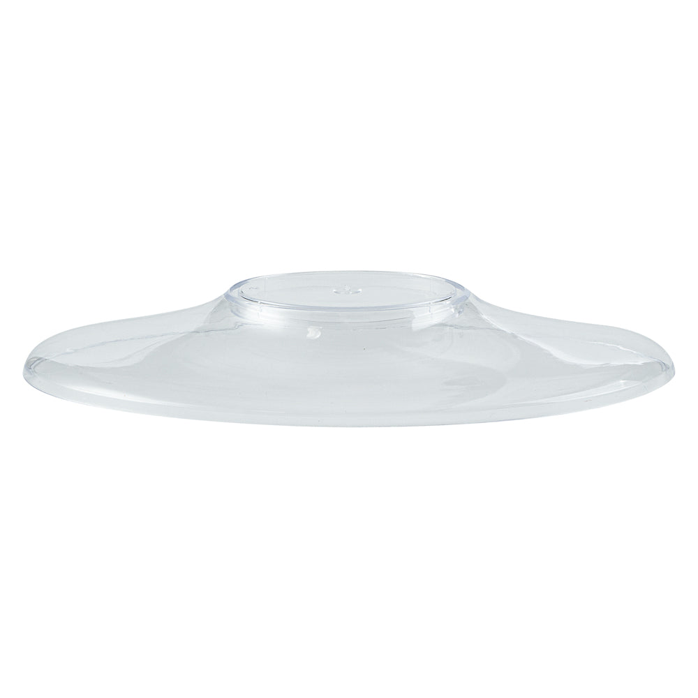 Mini Serve 6 oz Oval Clear Plastic Deli Cup - Stackable, with Lid - 5 1/2" x 3 1/4" x 2 1/2" - 100 count box