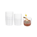 Mini Serve 6 oz Round Clear Plastic Cylindro Cup - 2 1/4" x 2 1/4" x 3" - 20 count box