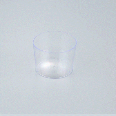 Mini Serve 6 oz Round Clear Plastic Cylindro Cup - 2 1/4" x 2 1/4" x 3" - 20 count box