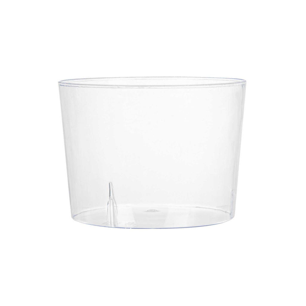Mini Serve 6 oz Round Clear Plastic Cylindro Cup - 2 1/4" x 2 1/4" x 3" - 20 count box