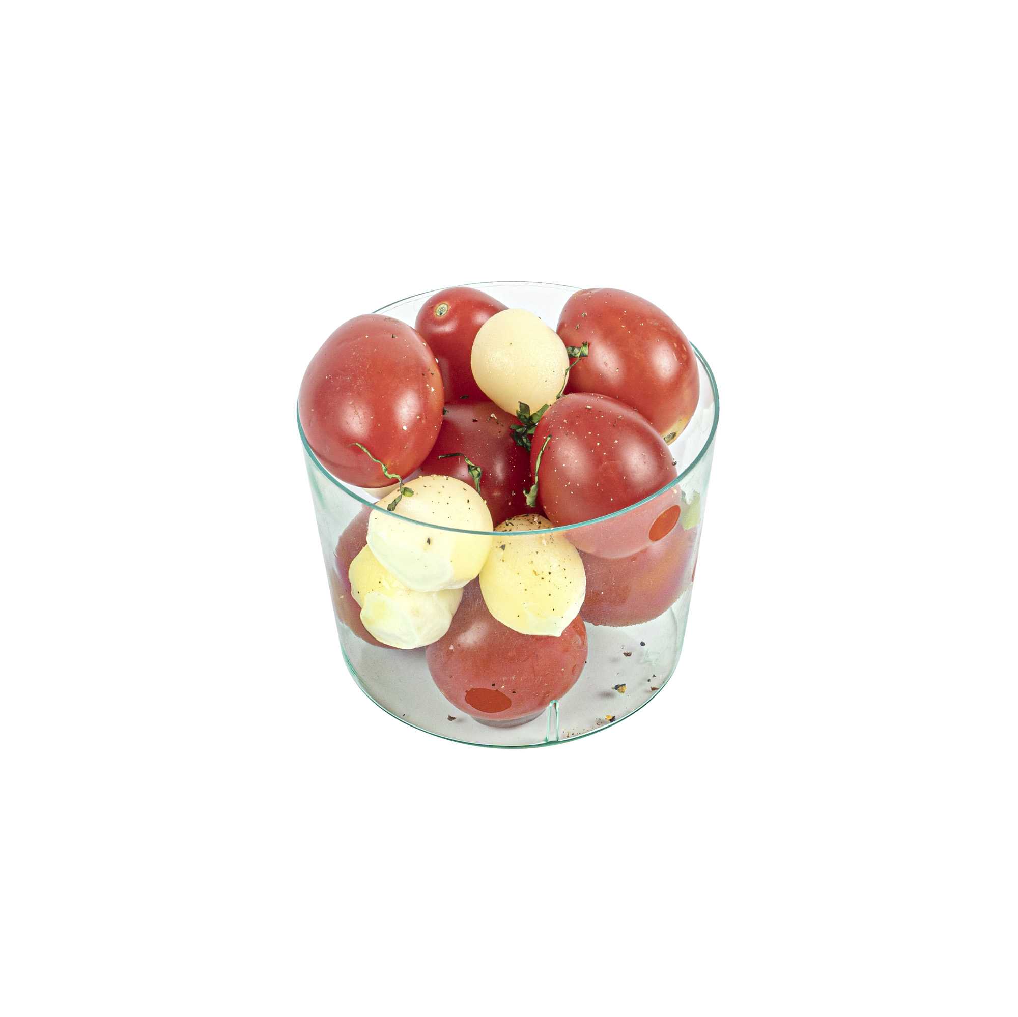 Mini Serve 6 oz Round Seagreen Plastic Cylindro Cup - 2 1/4" x 2 1/4" x 3" - 100 count box