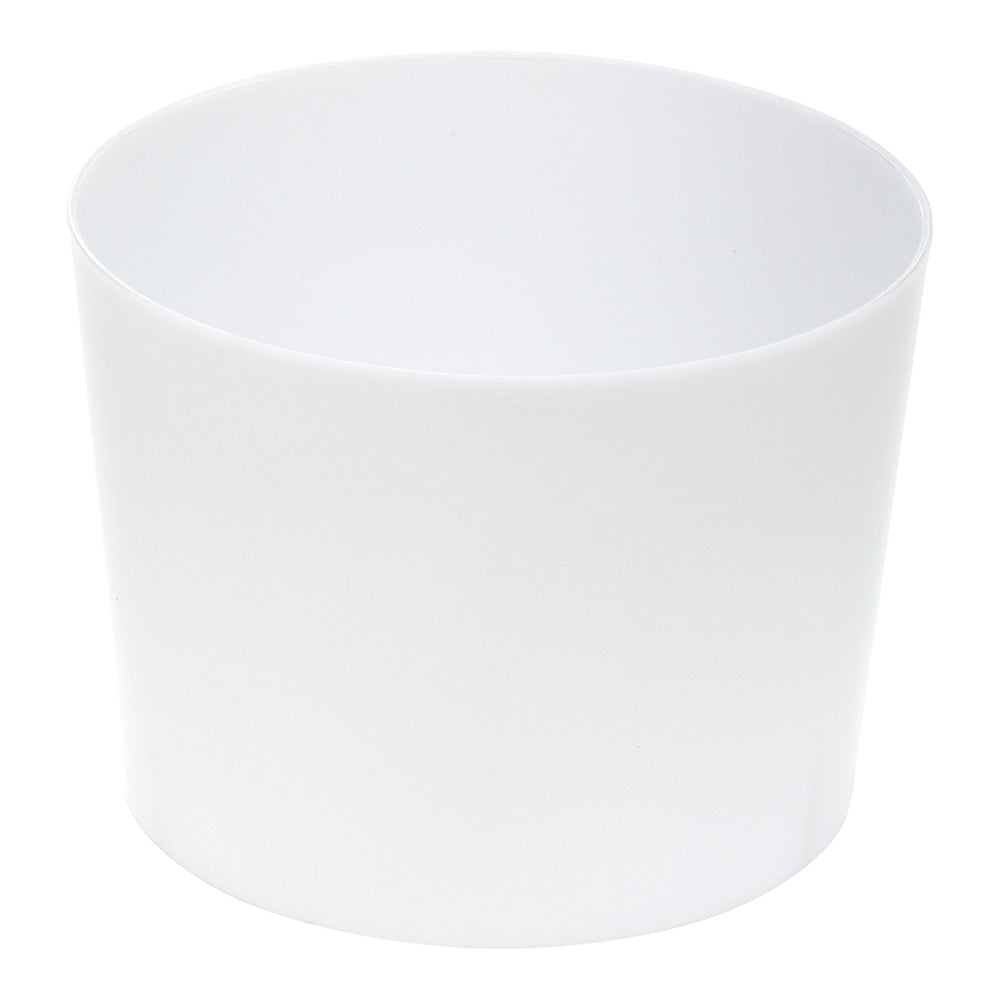 Mini Serve 6 oz Round White Plastic Cylindro Cup - 2 1/4" x 2 1/4" x 3" - 100 count box