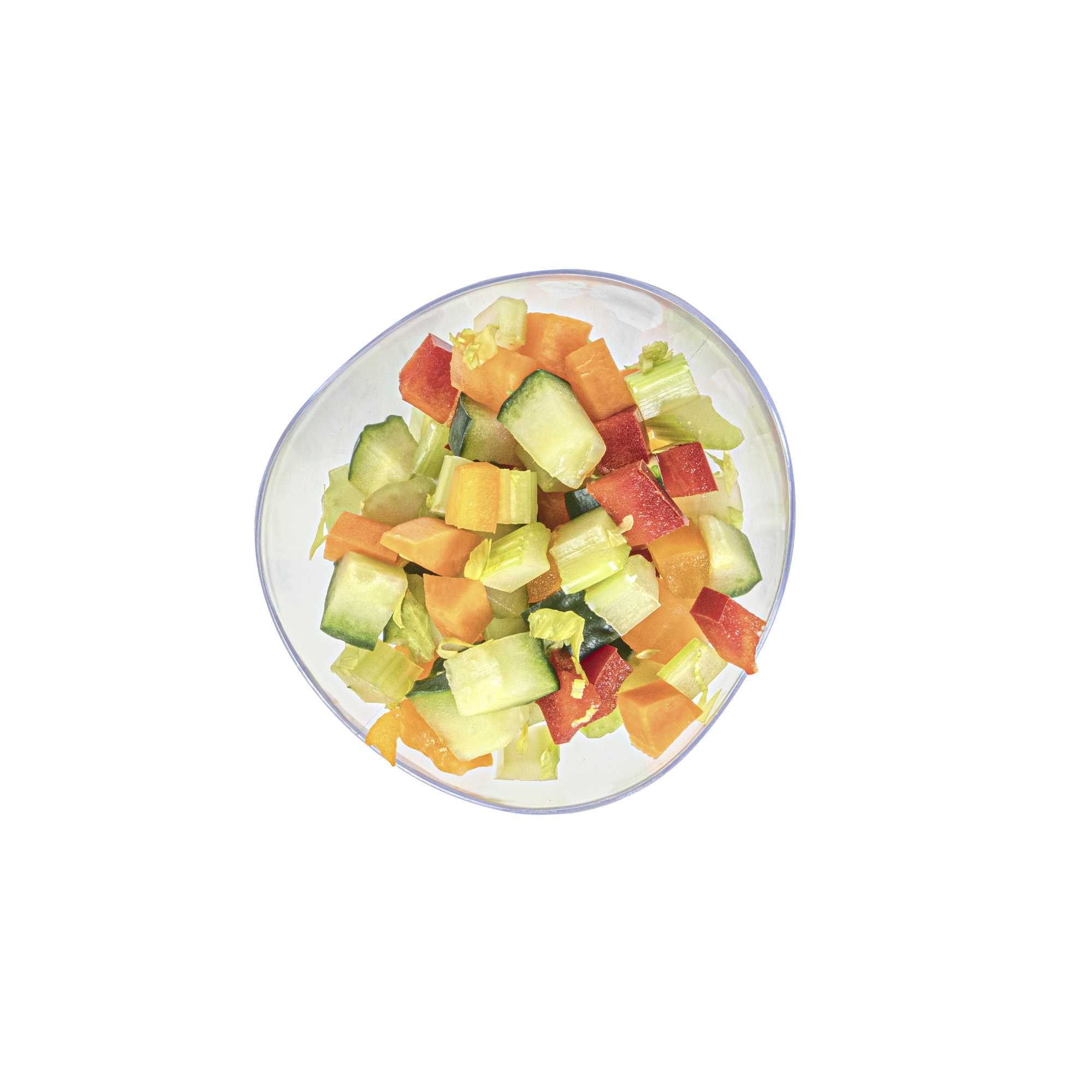 Mini Serve 2 oz Round Clear Plastic Ball Chair - 2 3/4" x 2 3/4" x 2 3/4" - 100 count box