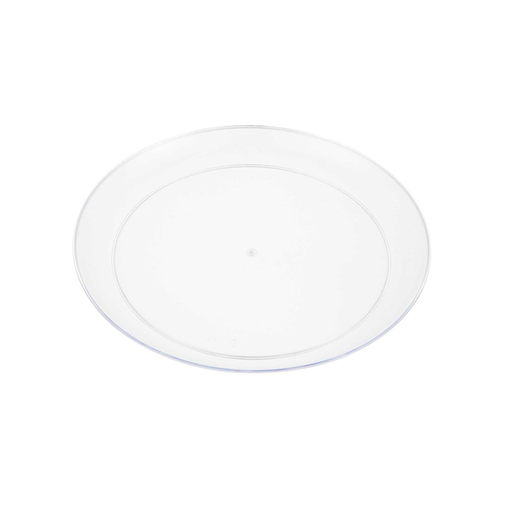 Maxi Serve Round Clear Plastic Medium Elegant Plate - 7" x 7" - 100 count box