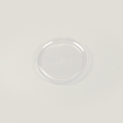 Maxi Serve Round Clear Plastic Medium Elegant Plate - 7" x 7" - 100 count box