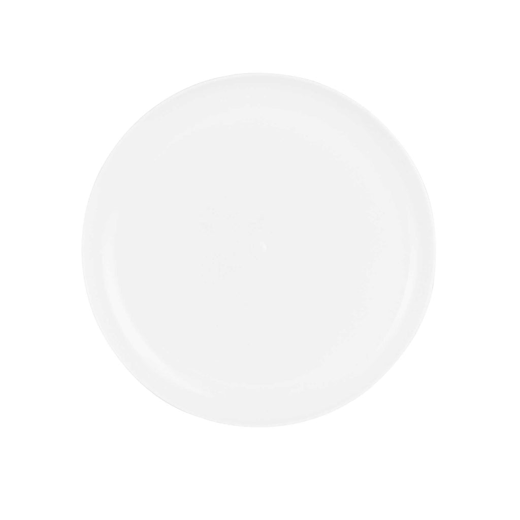 Maxi Serve Round White Plastic Medium Elegant Plate - 7" x 7" - 100 count box