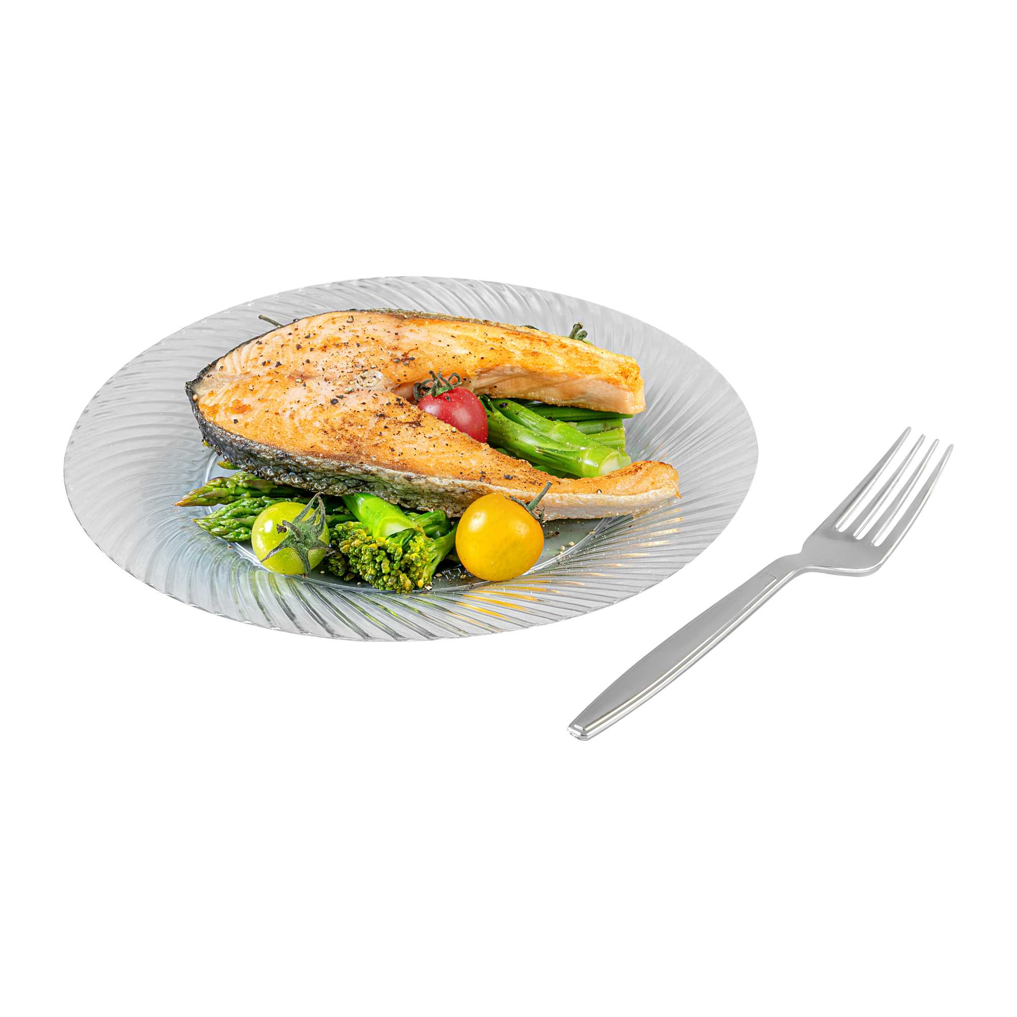 Argento Silver Plastic Fork - 7" - 250 count box