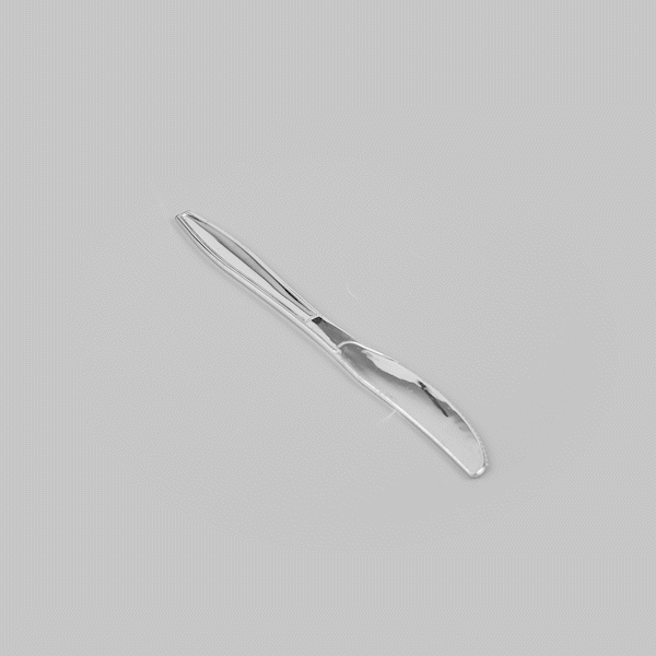Argento Silver Plastic Knife - 7 3/4" - 250 count box