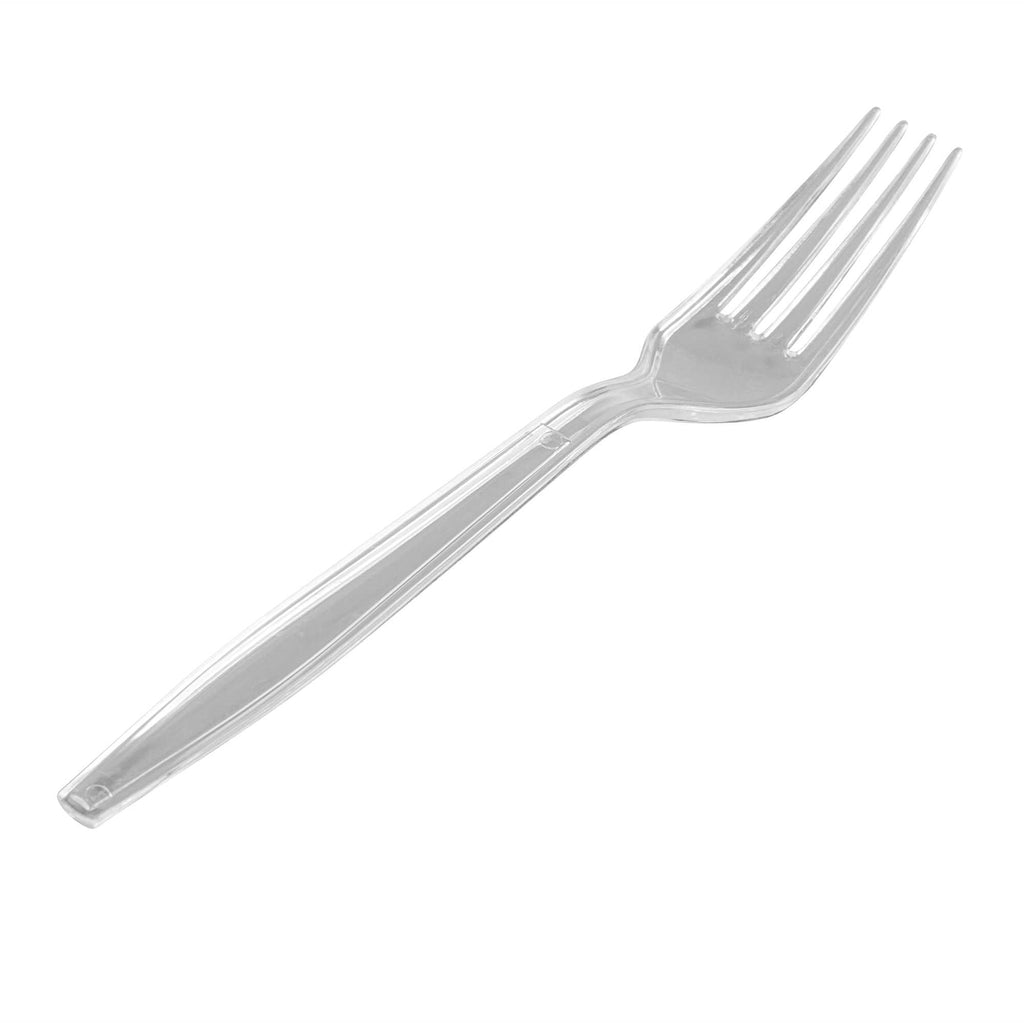 Moderna Clear Plastic Fork - 7 1/4" - 250 count box
