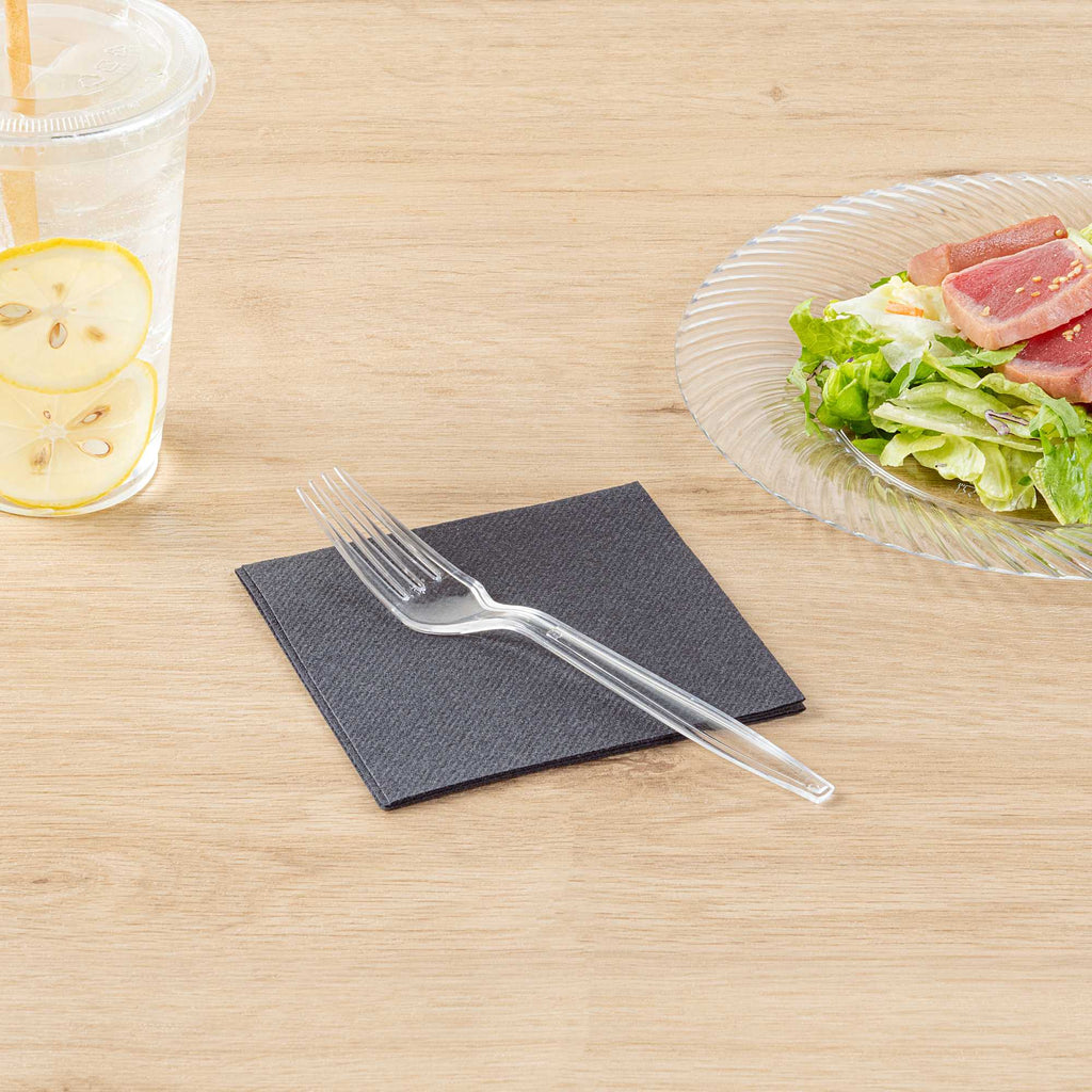 Moderna Clear Plastic Fork - 7 1/4" - 250 count box