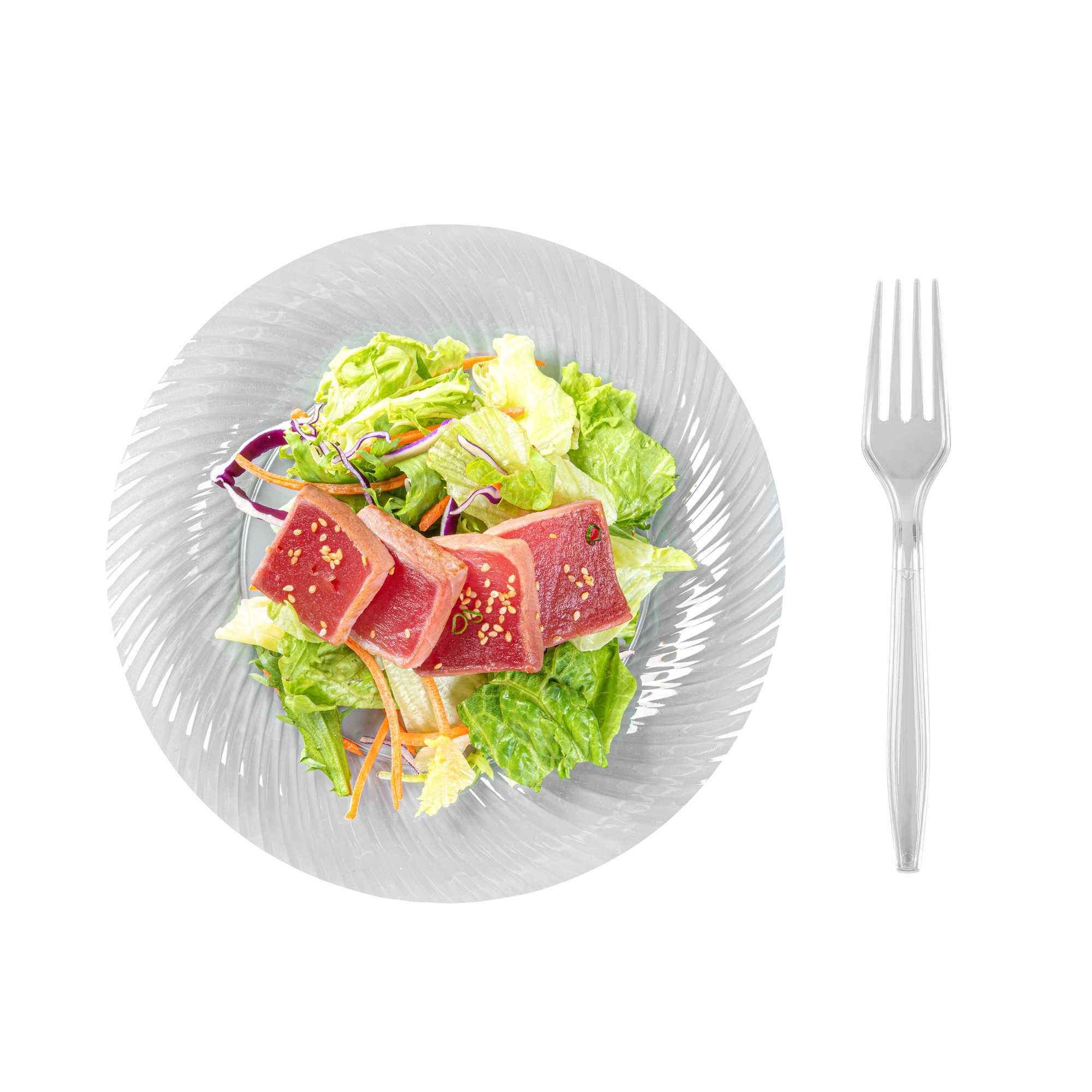 Moderna Clear Plastic Fork - 7 1/4" - 250 count box