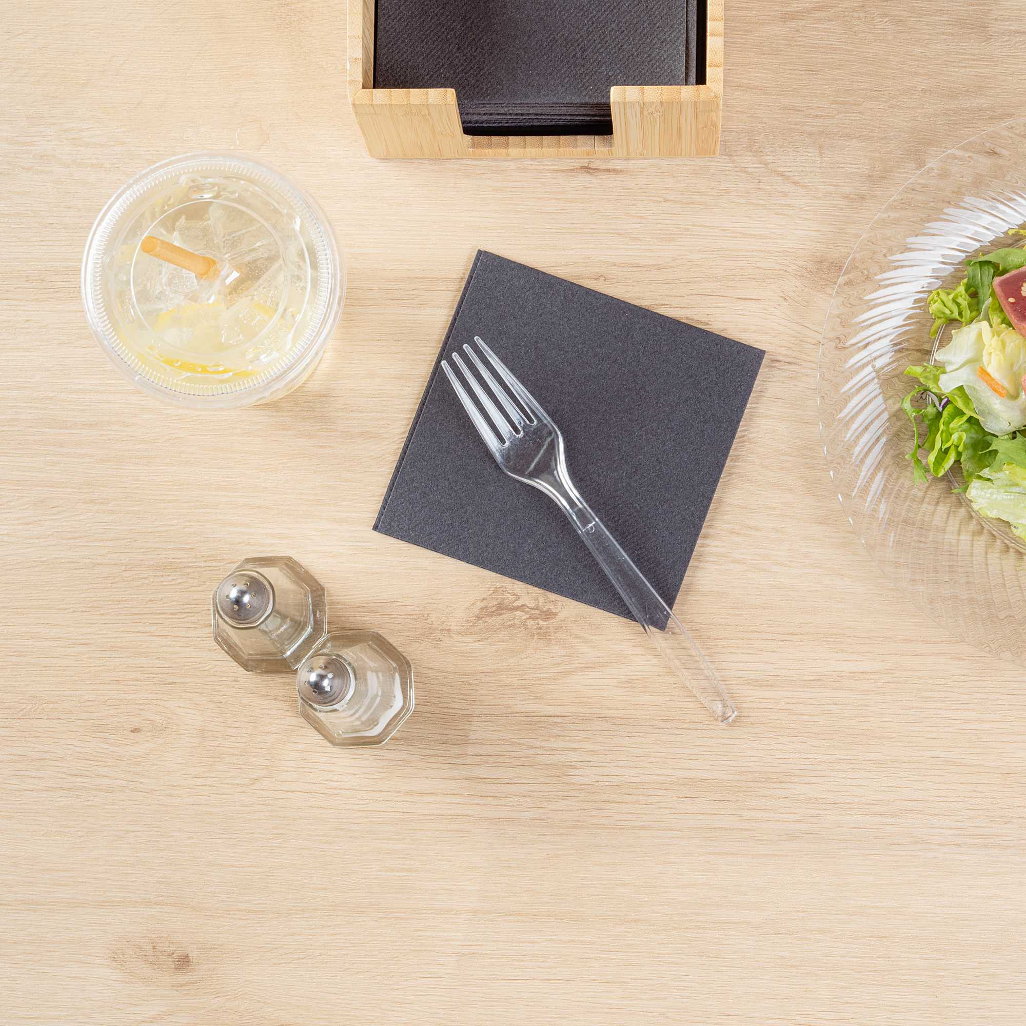 Moderna Clear Plastic Fork - 7 1/4" - 250 count box