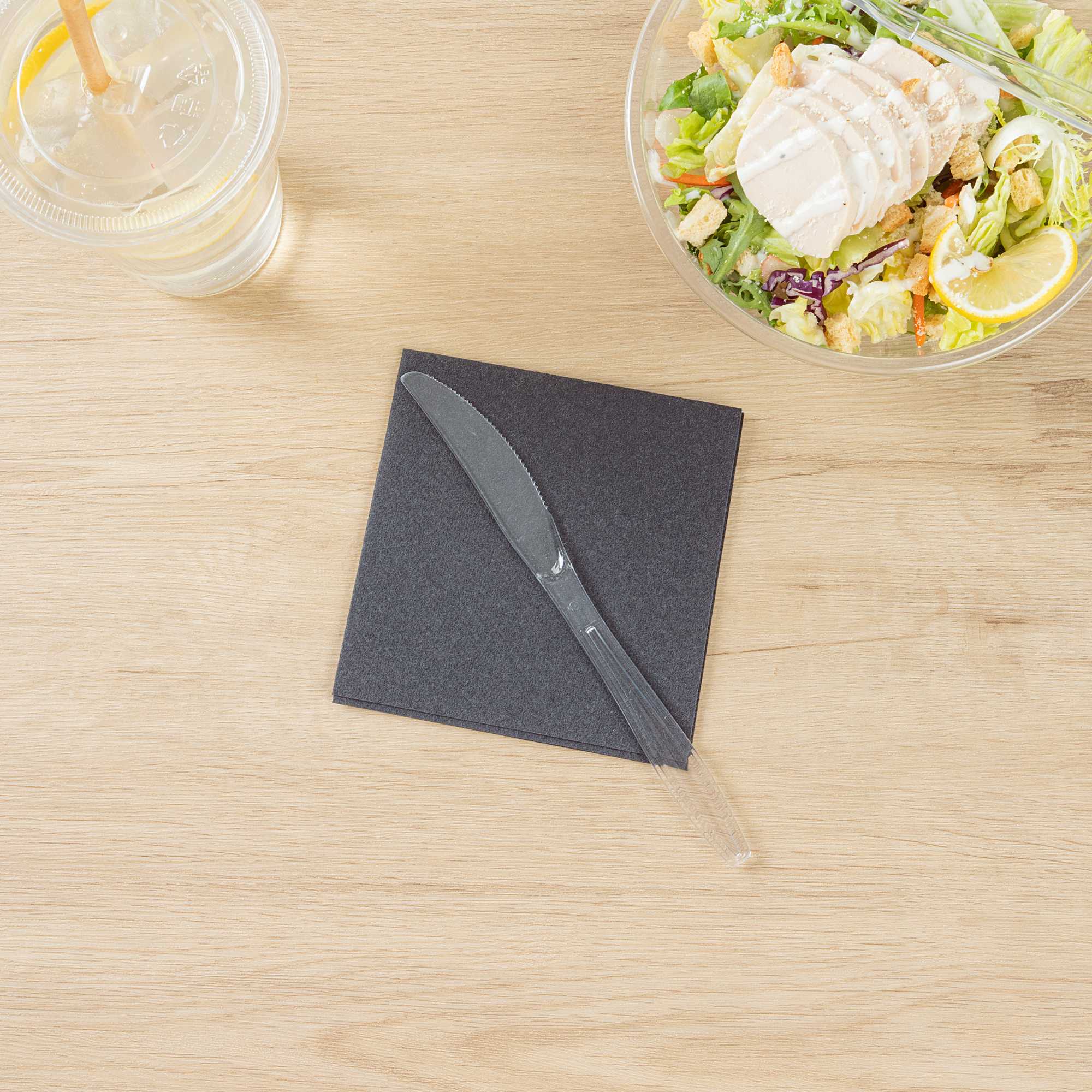 Moderna Clear Plastic Knife - 7 1/4" - 250 count box
