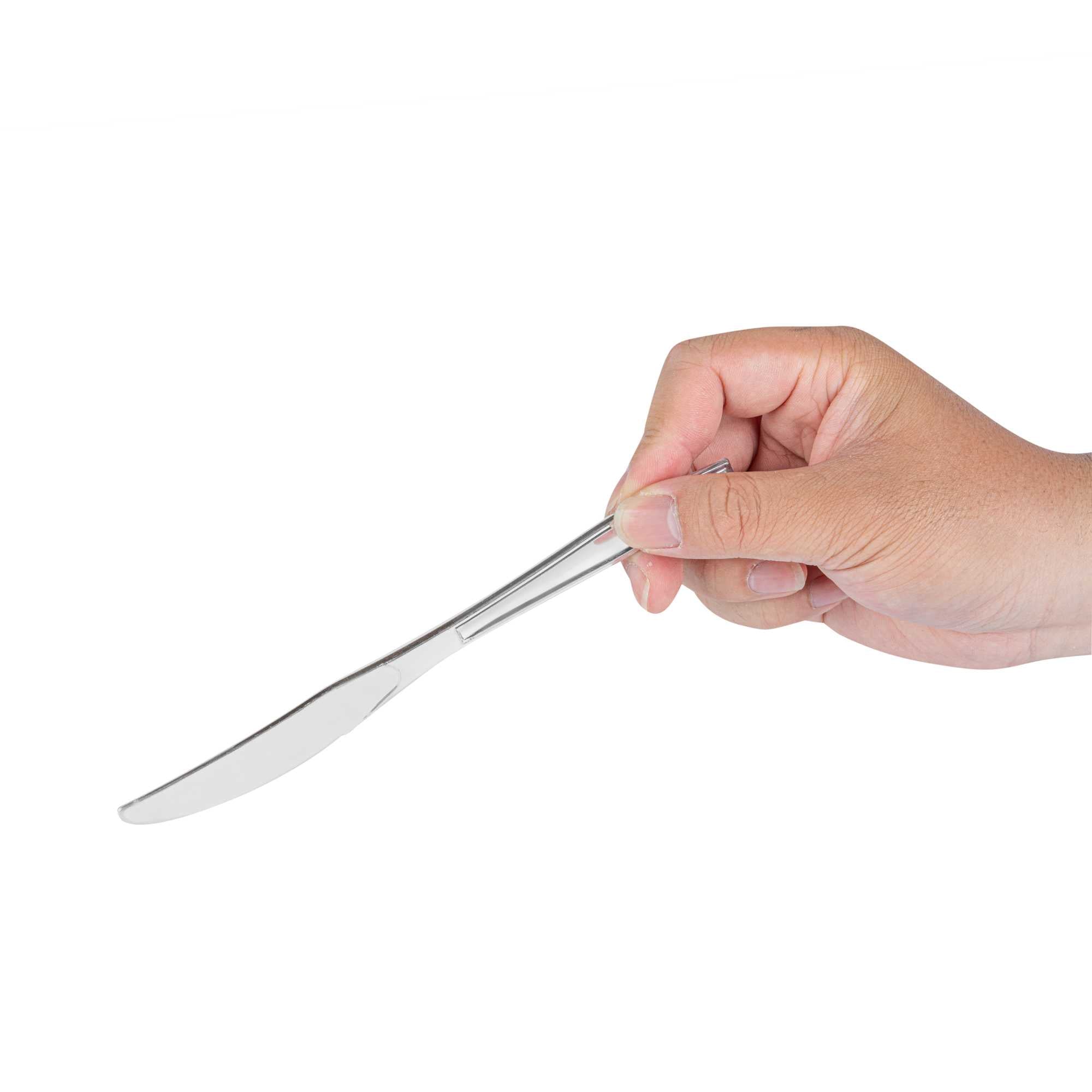 Moderna Silver Plastic Knife - 7 1/4" - 250 count box