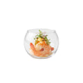 Mini Serve 2 oz Sphere Clear Plastic Cup - 2 1/4" x 2 1/4" x 3 1/4" - 5 count box