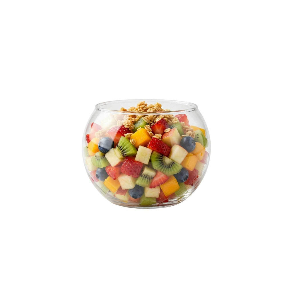 Mini Serve 2 oz Sphere Clear Plastic Cup - 2 1/4" x 2 1/4" x 3 1/4" - 100 count box