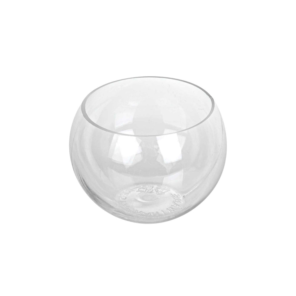 Mini Serve 4 oz Sphere Clear Plastic Cup - 2 3/4" x 2 3/4" x 2 1/4" - 5 count box