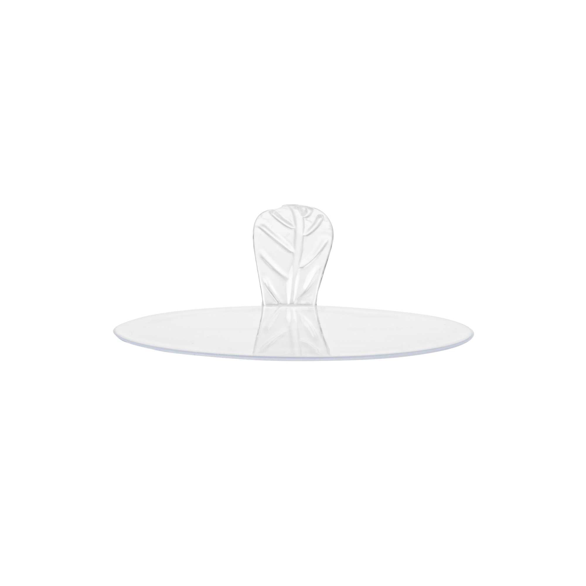 Pastry Tek Round Clear Plastic Pastry Pallet - 3" x 3" x 1" - 25 count box