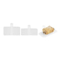 Pastry Tek Rectangle White Plastic Pastry Pallet - 4" x 2 1/4" x 1" - 100 count box