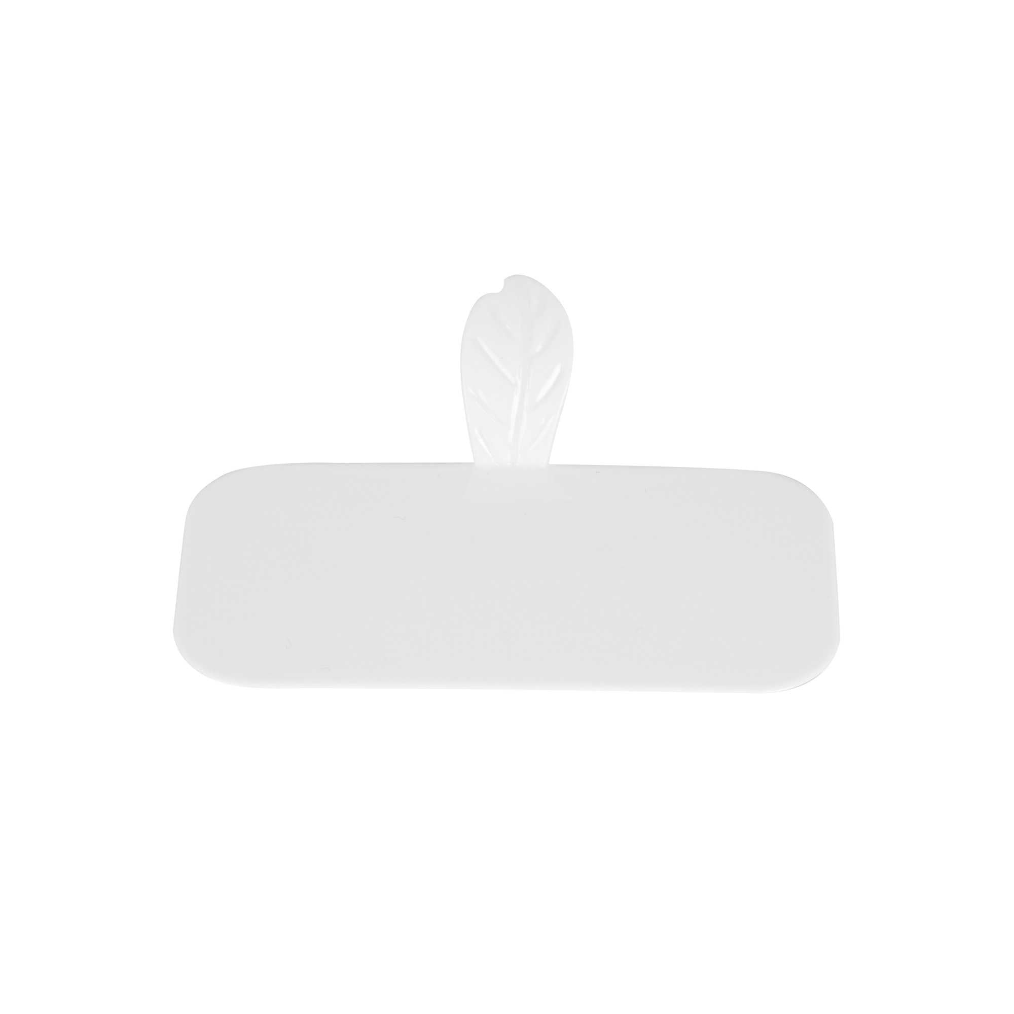 Pastry Tek Rectangle White Plastic Pastry Pallet - 4" x 2 1/4" x 1" - 100 count box