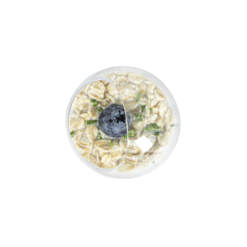 Mini Serve 3 oz Round Clear Plastic Balloon Bowl - 2 1/2" x 2 1/2" x 2 1/2" - 10 count box