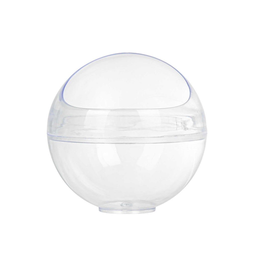 Mini Serve 3 oz Round Clear Plastic Balloon Bowl - 2 1/2" x 2 1/2" x 2 1/2" - 10 count box