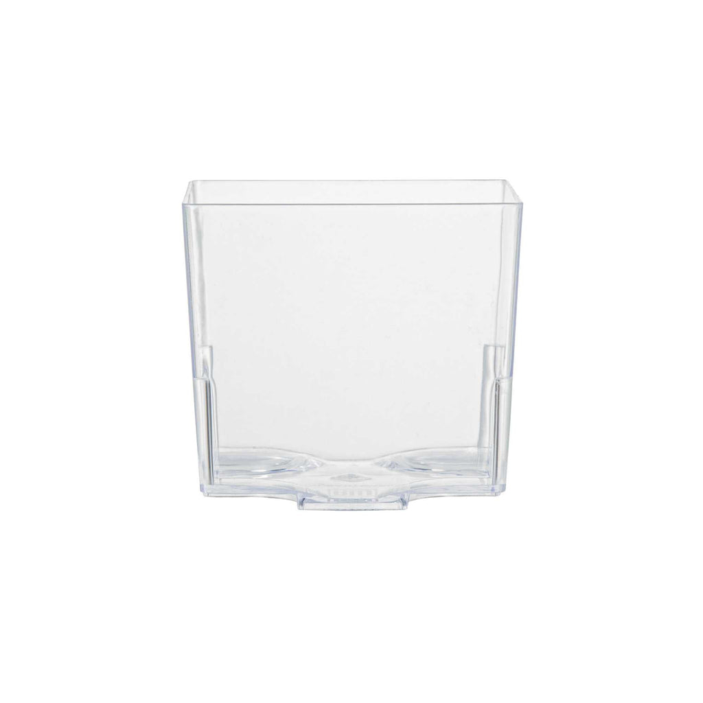 Mini Serve 5 oz Square Clear Plastic Large Quadrato Cube - 2 1/4" x 2 1/4" x 2 1/4" - 100 count box