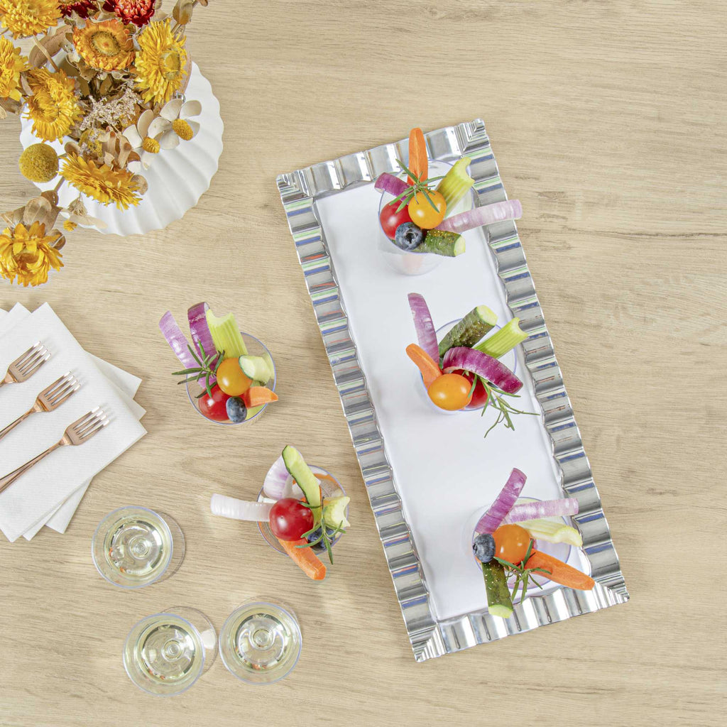 Mini Serve 5 oz Round Clear Plastic Large Incline Tube Glass - 2 1/4" x 2 1/4" x 4 1/4" - 100 count box