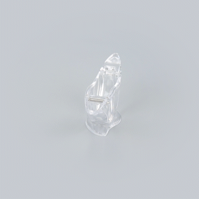 Met Lux 2 oz Clear Plastic Press Art Lemon and Lime Squeezer - 4 3/4" x 1 1/2" x 2" - 1 count box