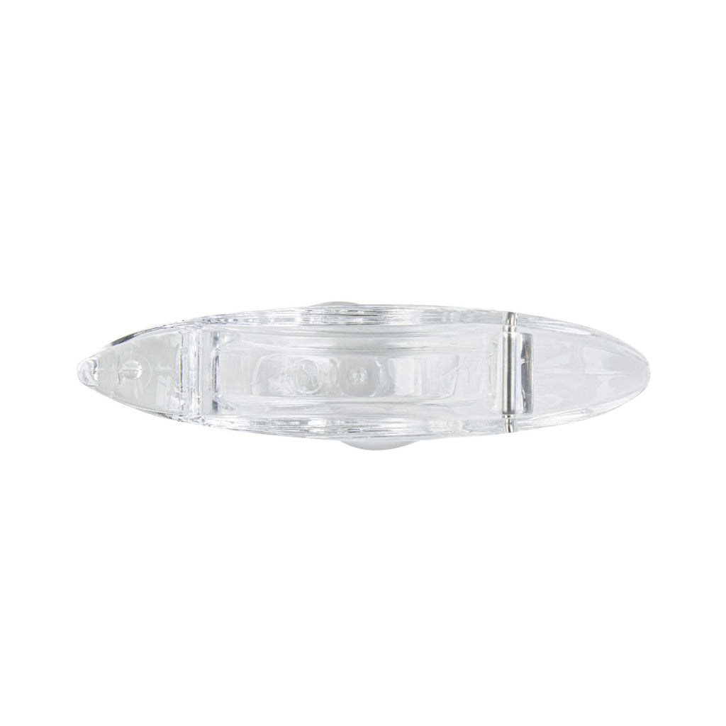 Met Lux 2 oz Clear Plastic Press Art Lemon and Lime Squeezer - 4 3/4" x 1 1/2" x 2" - 1 count box