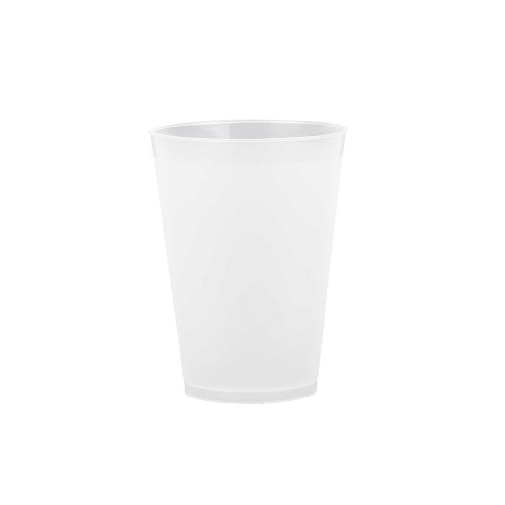 Flexi Grip 12 oz Round Frosted Plastic Cup - 3 1/4" x 3 1/4" x 4 1/4" - 25 count box