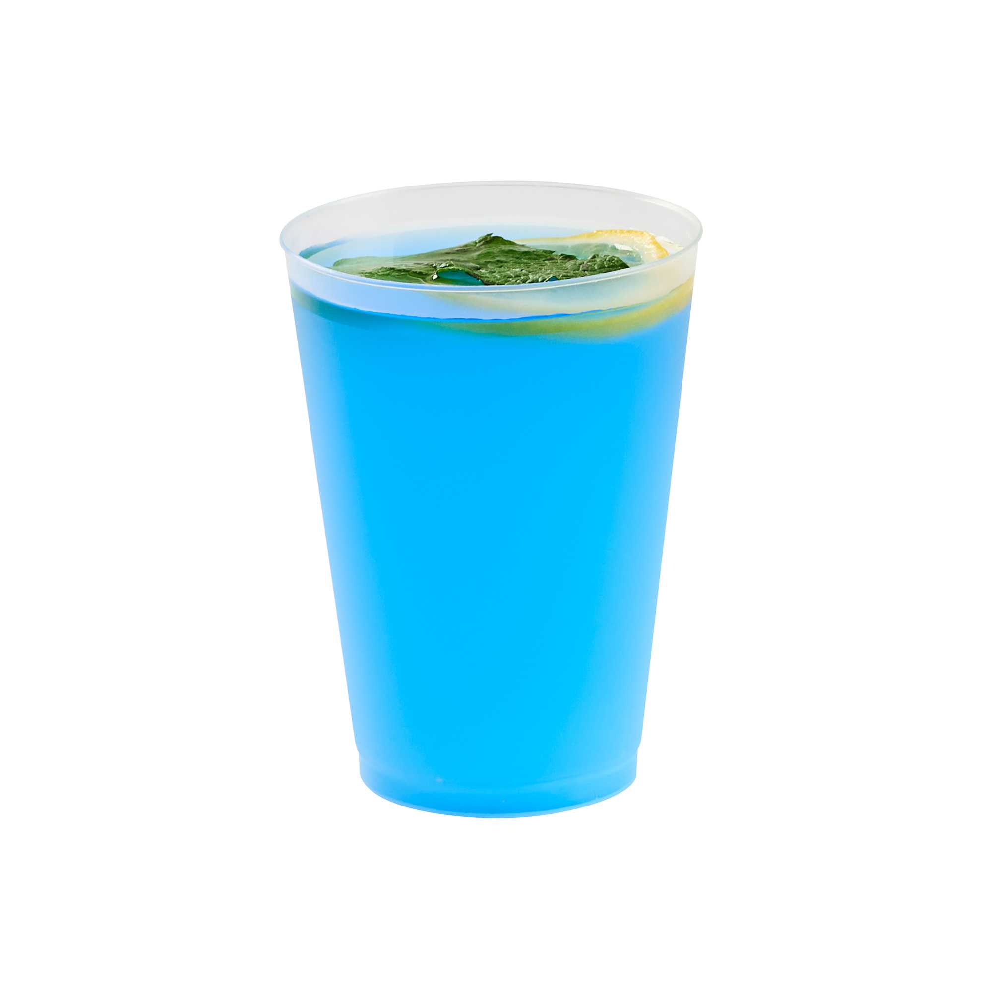 Flexi Grip 12 oz Round Frosted Plastic Cup - 3 1/4" x 3 1/4" x 4 1/4" - 500 count box
