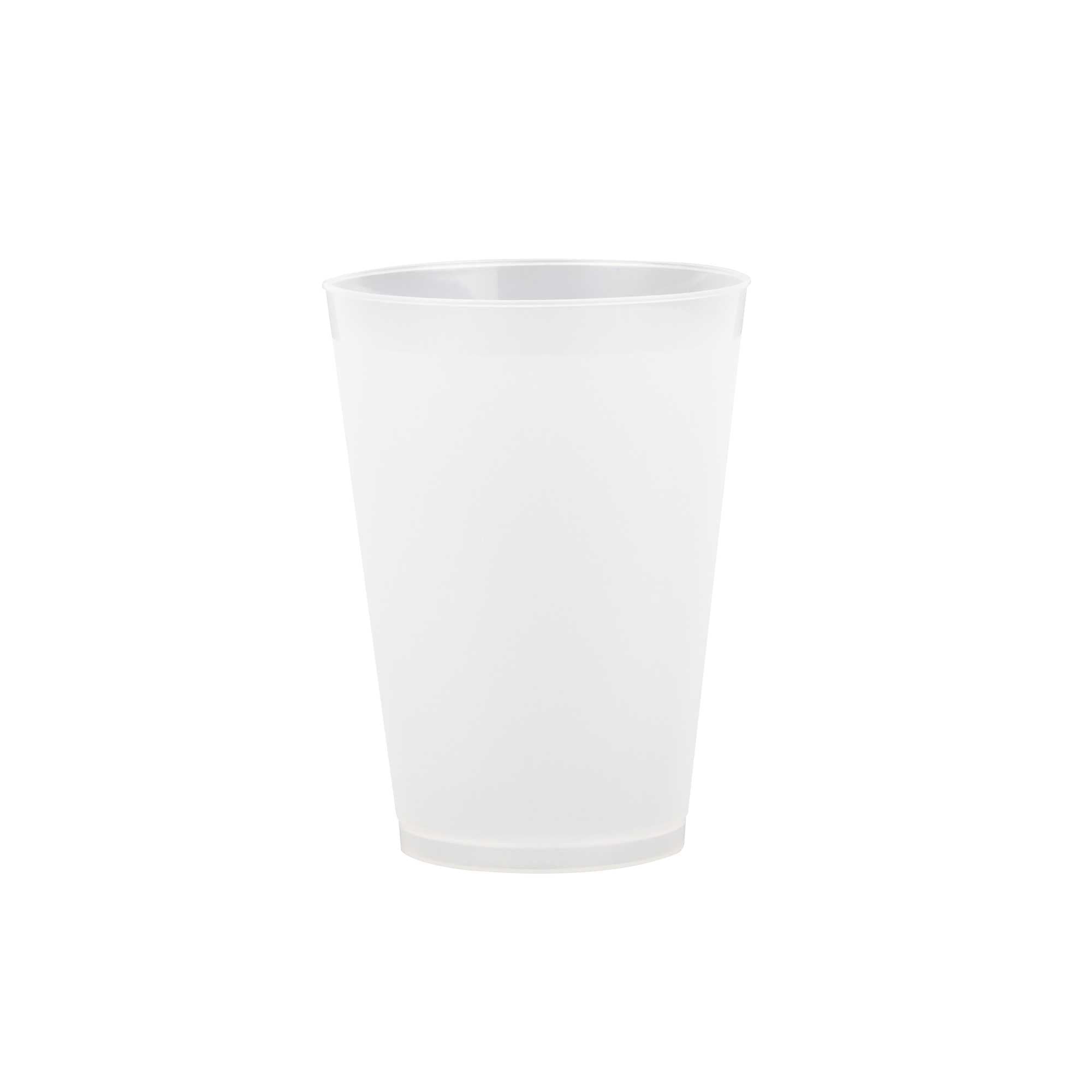 Flexi Grip 12 oz Round Frosted Plastic Cup - 3 1/4" x 3 1/4" x 4 1/4" - 500 count box