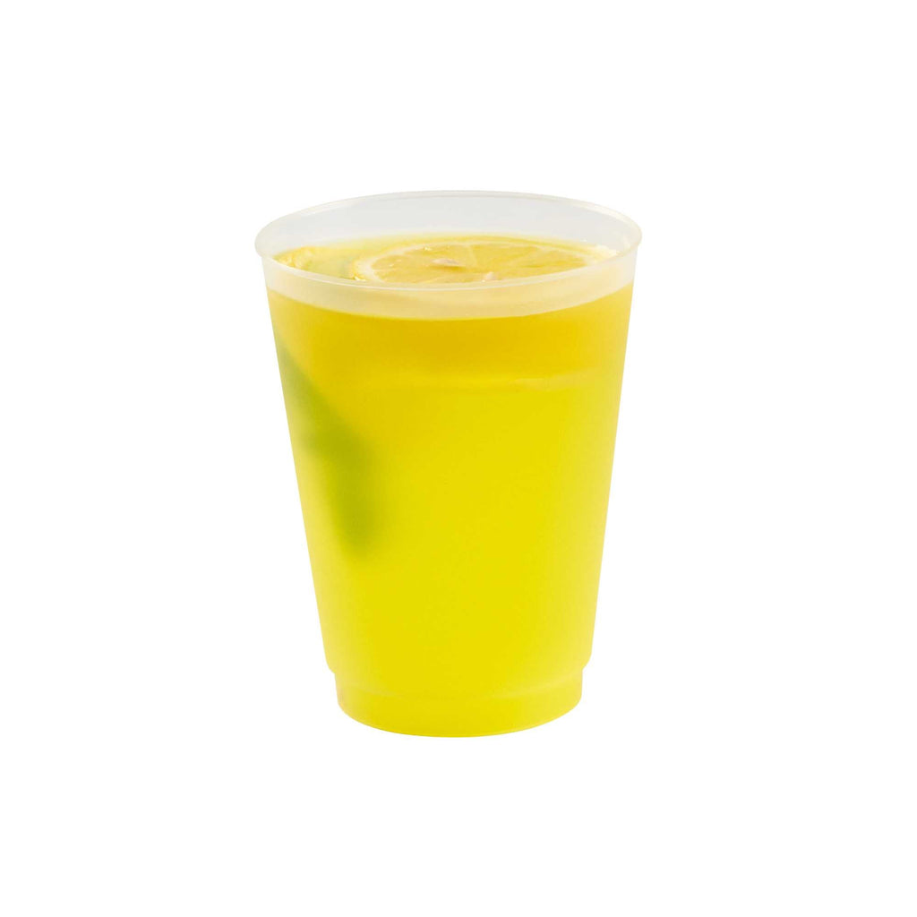 Flexi Grip 16 oz Round Frosted Plastic Cup - 3 1/2" x 3 1/2" x 4 1/2" - 500 count box