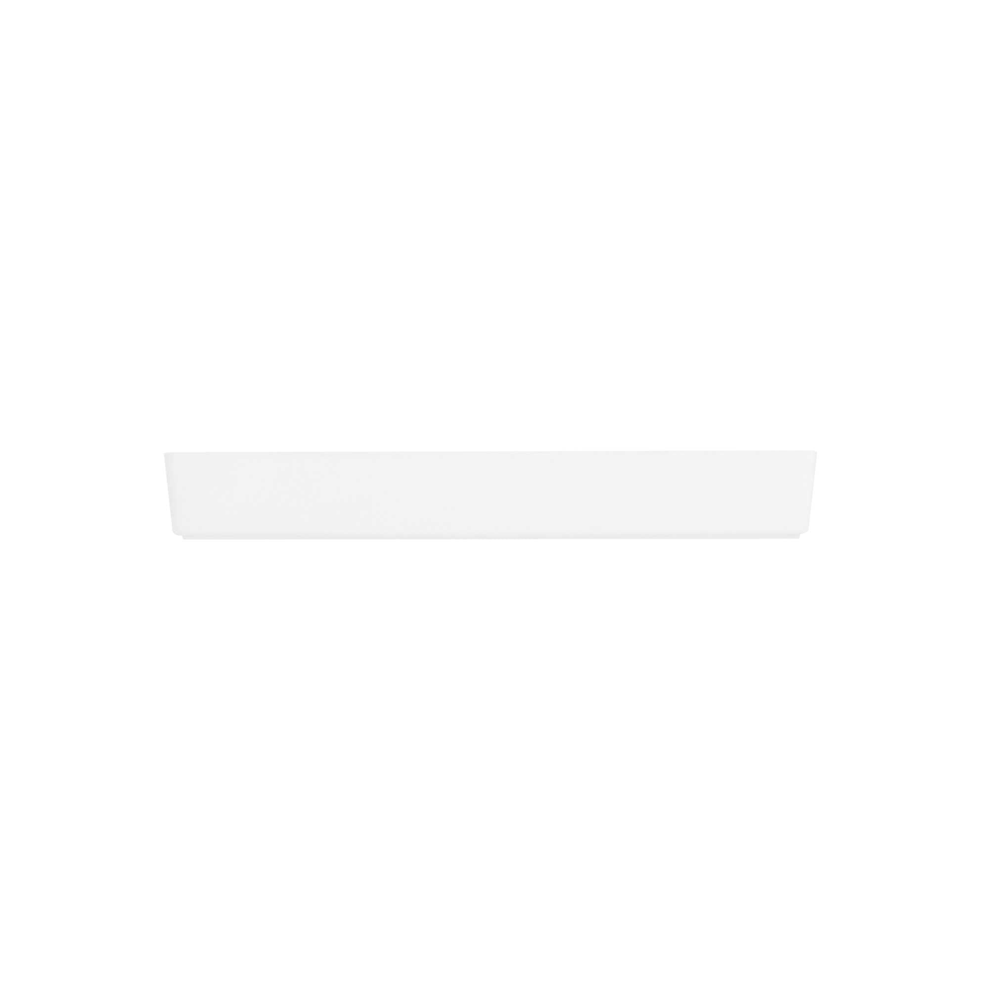 Mini Serve Rectangle White Plastic Modern Plate - 5 1/4" x 1 3/4" x 3/4" - 100 count box