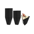 Mini Serve 4 oz Black Plastic Torcente Dessert Cup - 3" x 2 1/2" x 2 3/4" - 100 count box