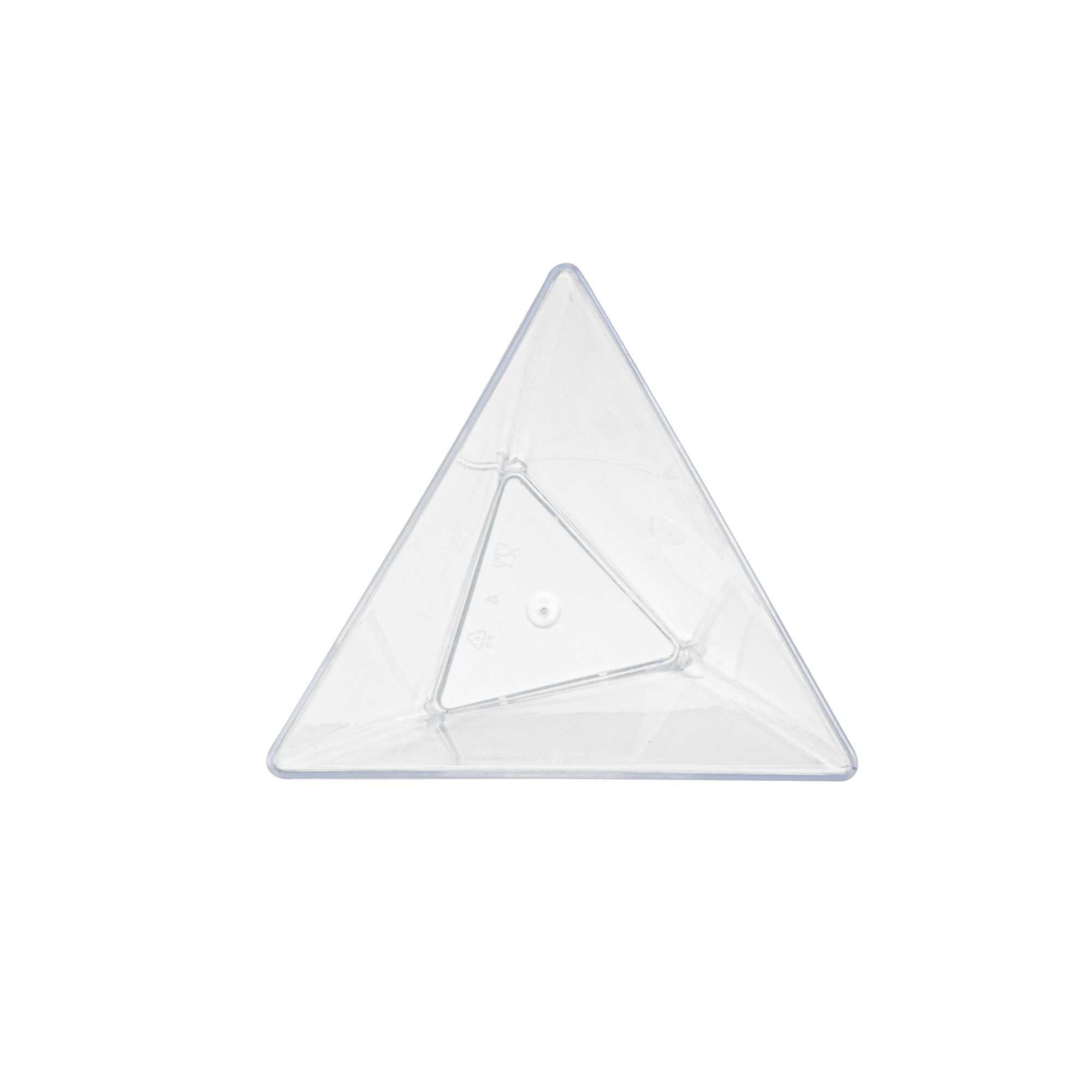 Mini Serve 4 oz Clear Plastic Torcente Dessert Cup - 3" x 2 1/2" x 2 3/4" - 100 count box