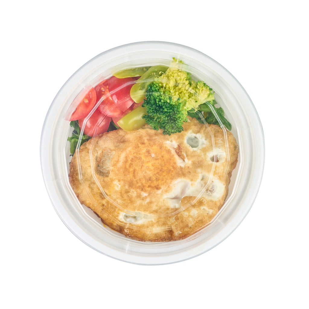 Asporto 16 oz Round White Plastic To Go Box - with Clear Lid, Microwavable - 6 1/4" x 6 1/4" x 1 3/4" - 50 count box