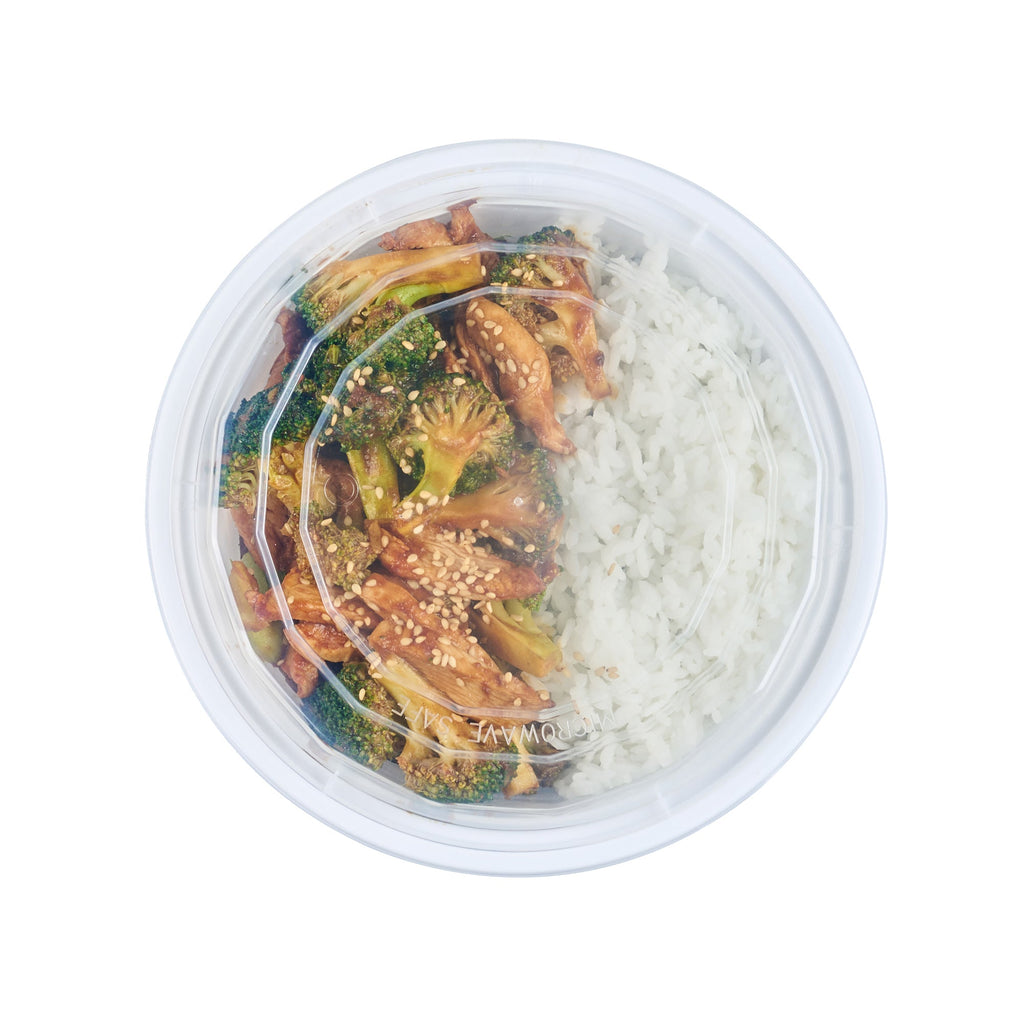 Asporto 32 oz Round White Plastic To Go Box - with Clear Lid, Microwavable - 7 1/4" x 7 1/4" x 3" - 100 count box