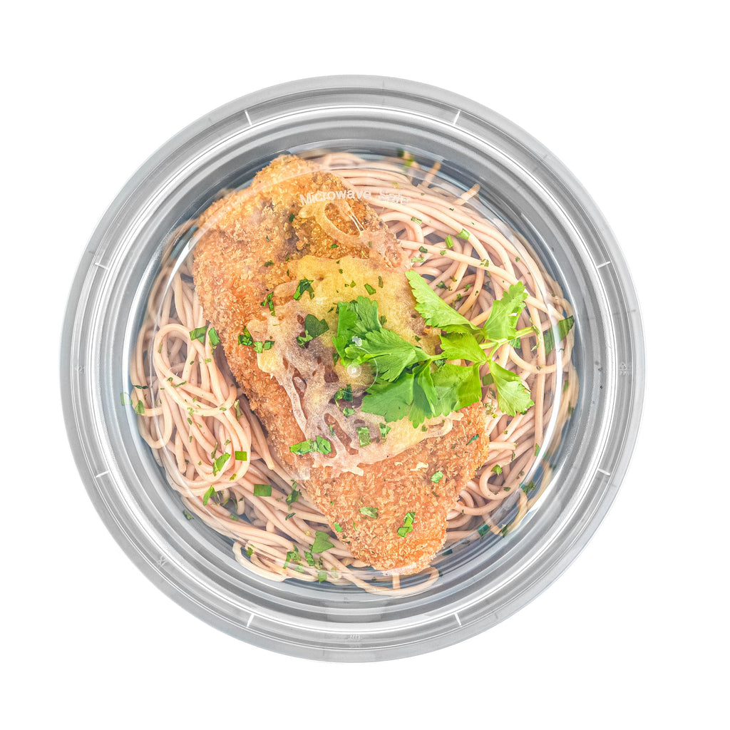 Asporto 48 oz Round Silver Plastic To Go Box - with Clear Lid, Microwavable - 9" x 9" x 1 3/4" - 100 count box