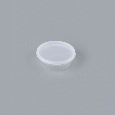 Asporto 8 oz Round Clear Plastic Soup Container - with Lid, Microwavable - 4 1/2" x 4 1/2" x 1 3/4" - 25 count box