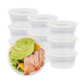Asporto 12 oz Round Clear Plastic Soup Container - with Lid, Microwavable - 4 1/2" x 4 1/2" x 2 1/2" - 25 count box