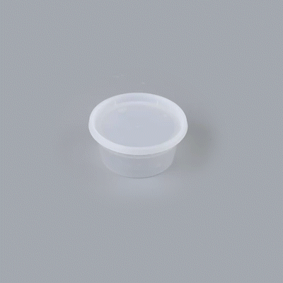 Asporto 12 oz Round Clear Plastic Soup Container - with Lid, Microwavable - 4 1/2" x 4 1/2" x 2 1/2" - 25 count box