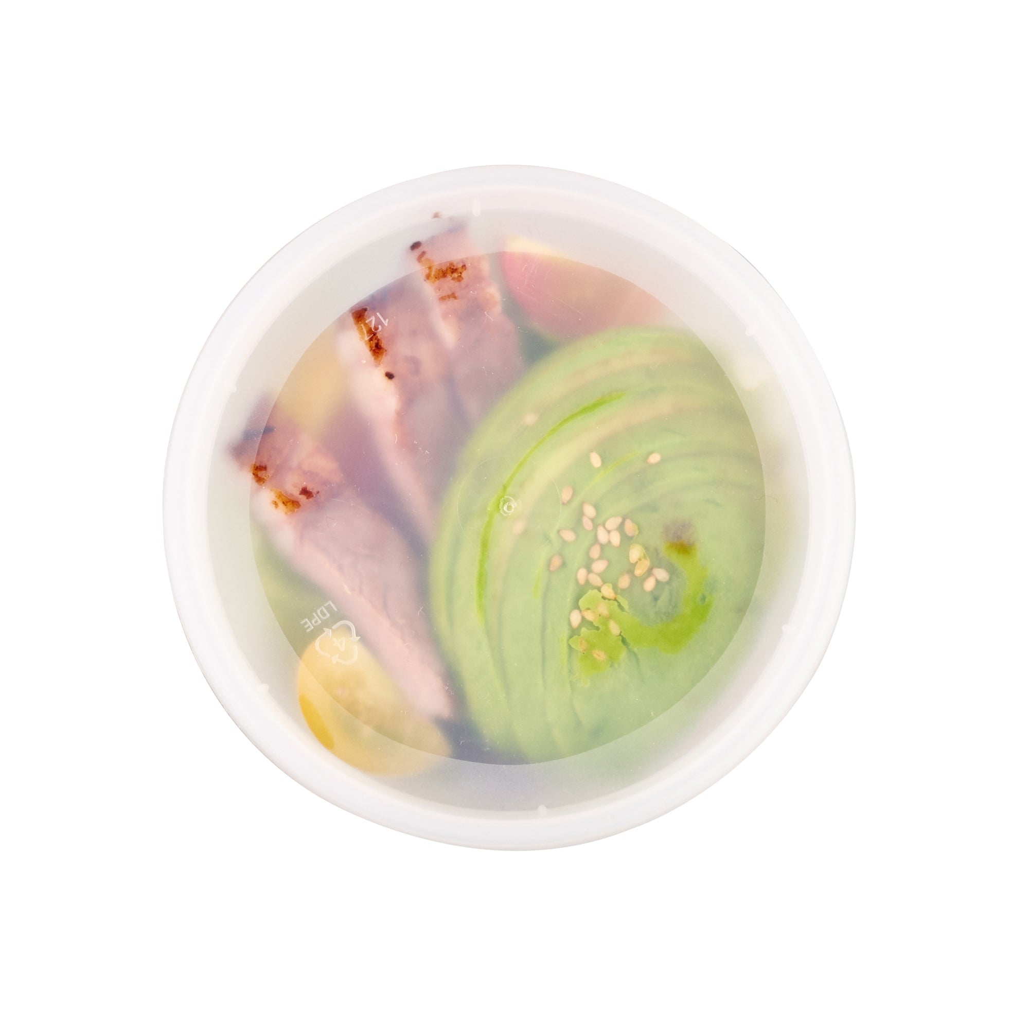 Asporto 12 oz Round Clear Plastic Soup Container - with Lid, Microwavable - 4 1/2" x 4 1/2" x 2 1/2" - 100 count box
